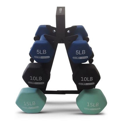 Hex Dumbbell Weight Training Home Gym Equipment Set, Multicolor