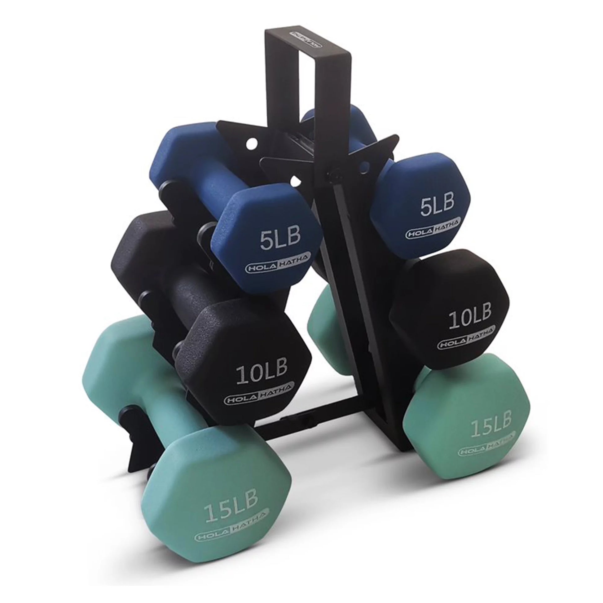 Hex Dumbbell Weight Training Home Gym Equipment Set, Multicolor